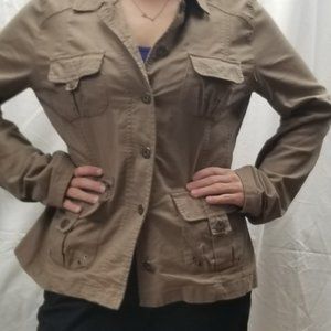 Tan Cotton Women's Jacket